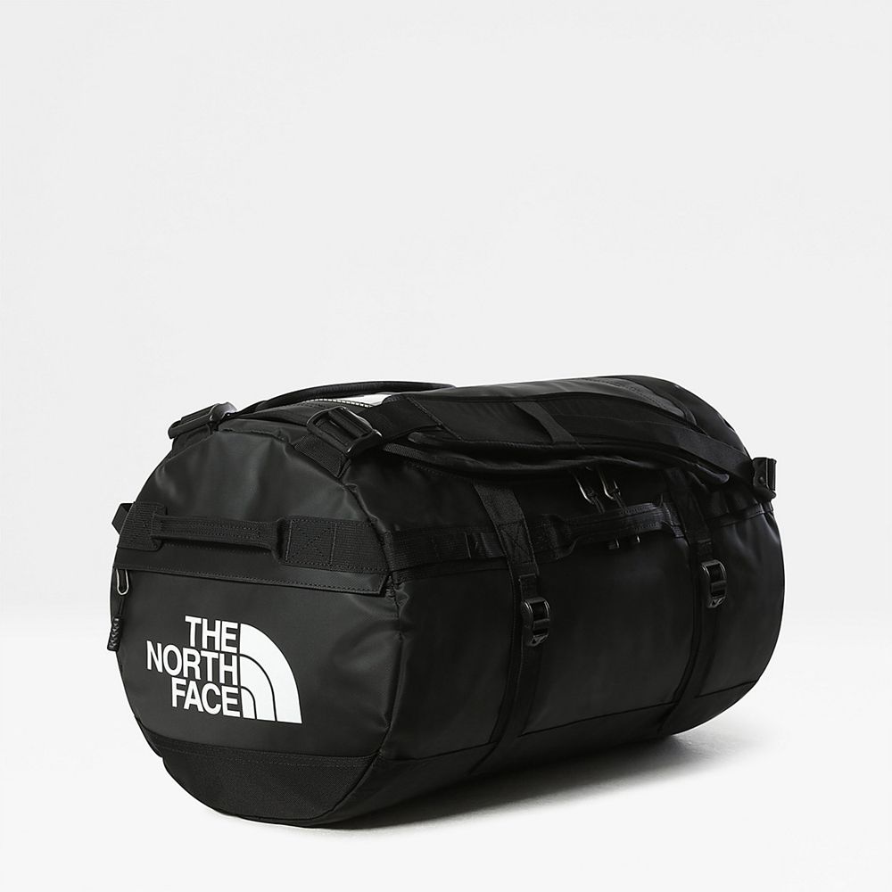 The North Face Duffel Bag Mens Australia - The North Face Base Camp - Small Black / White (MUI-84136